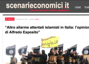 Altro allarme attentati islamisti in Italia: l'opinione di Alfredo Esposito per Scenarieconomici