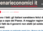 Scenarieconomici: "Parlano i fatti, gli italiani sarebbero felici di avere Trump"
