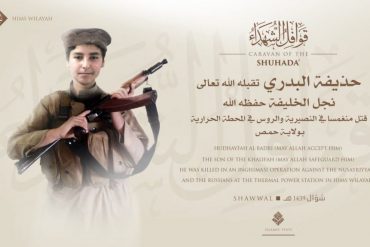 Isis: morto il figlio diciottenne di Abu Bakr al Baghdadi