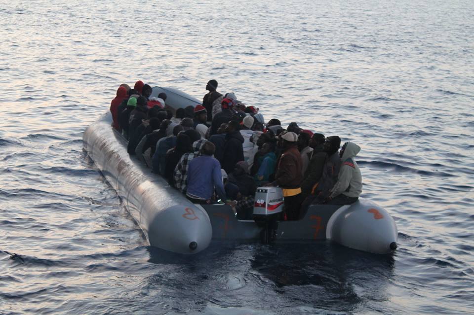 Barcone migranti credits @libyan.navy